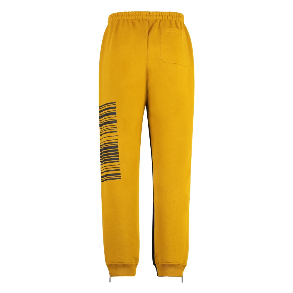 Vetements Contrasterende Logo Katoenen Track-Pants met Rits Multicolor Heren