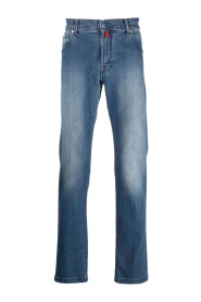 Slim-Fit Stretch Jeans mit Logo Patch