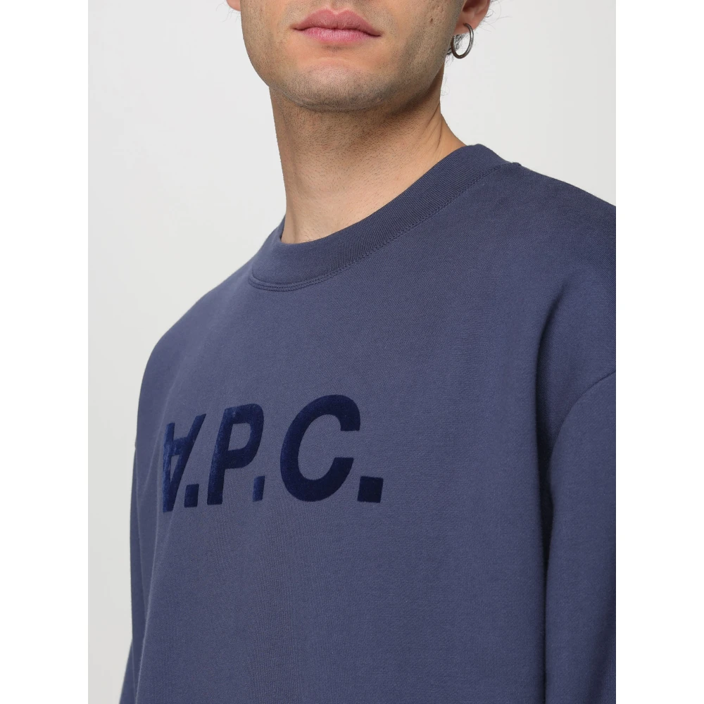 A.p.c. Warme Fleece Jas voor Buiten Avonturen Blue Heren