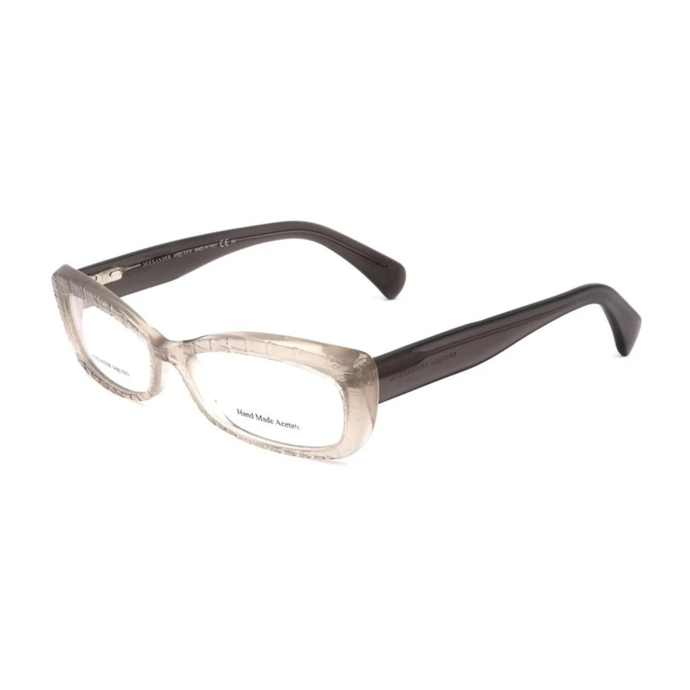 Alexander mcqueen Bicolor Acetaat montuur met beige wijzerplaat Multicolor Dames