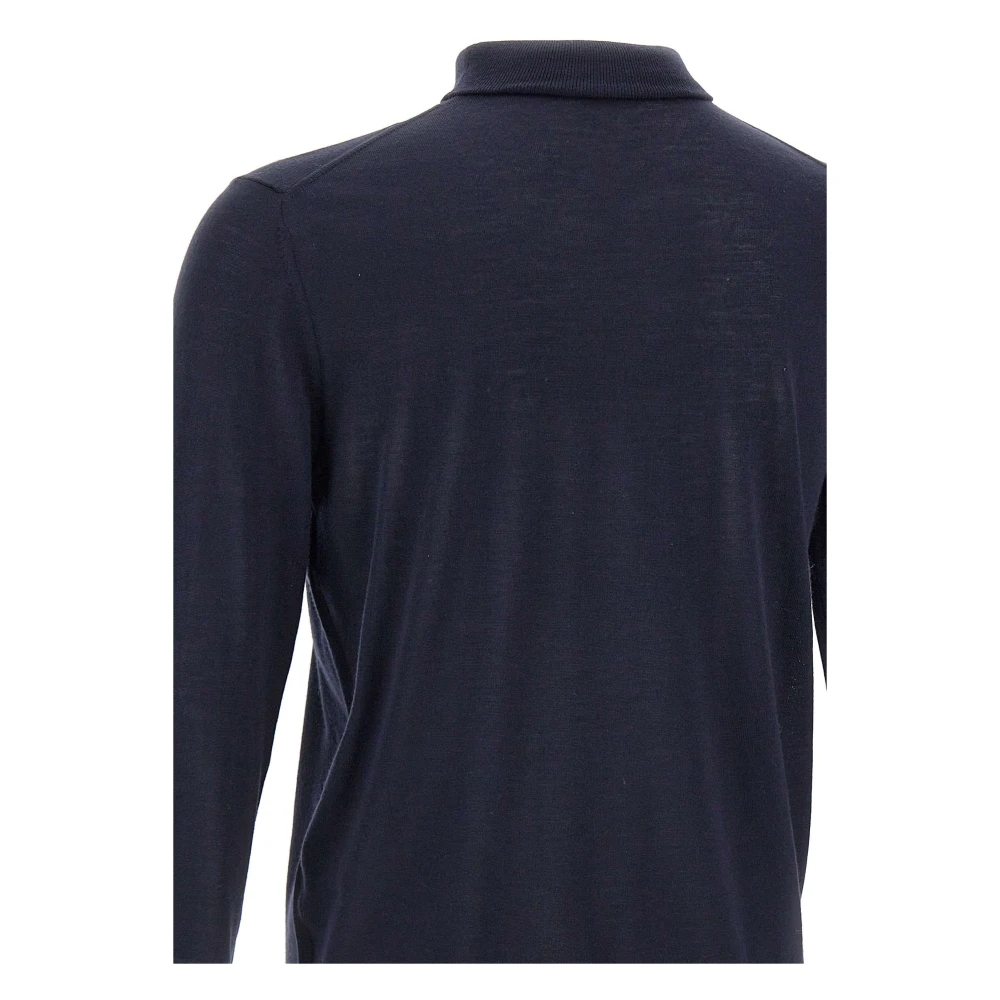 Kangra Merino Wol Coltrui Trui Blauw Blue Heren