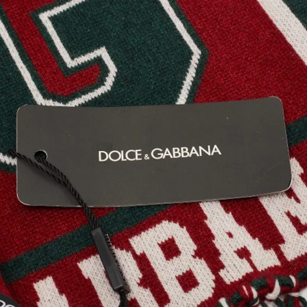 Dolce & Gabbana Pre-owned Fabric scarves Red Dames