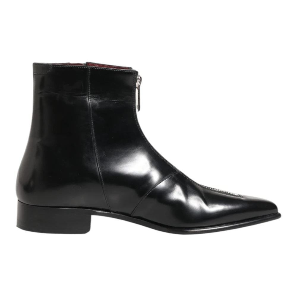 Dolce & Gabbana Men's Black Ankle Boots, 9 Uk, Short Boots