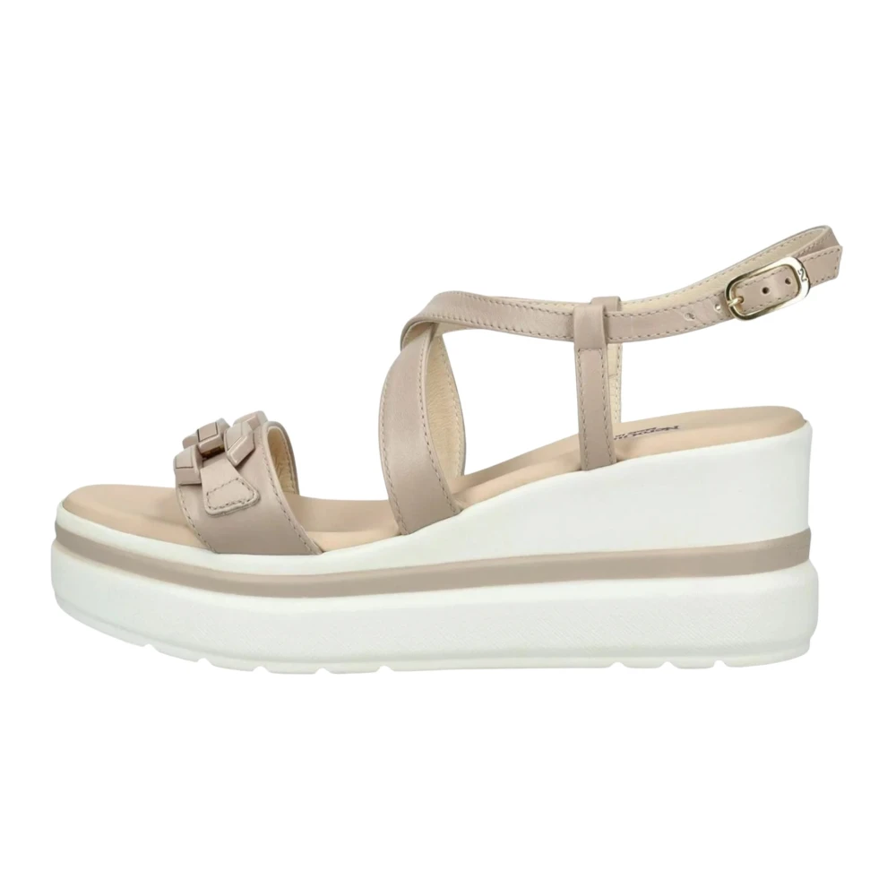 Nerogiardini Beige E615953d Wedge Sandal - Female - Wedges - 6 Uk - Shoes