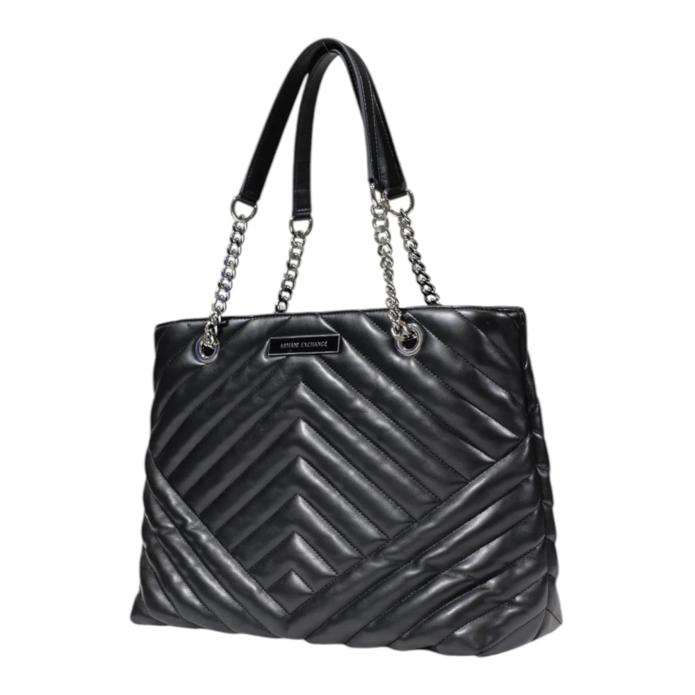 Armani Exchange Zwarte handtas met rits Black Dames