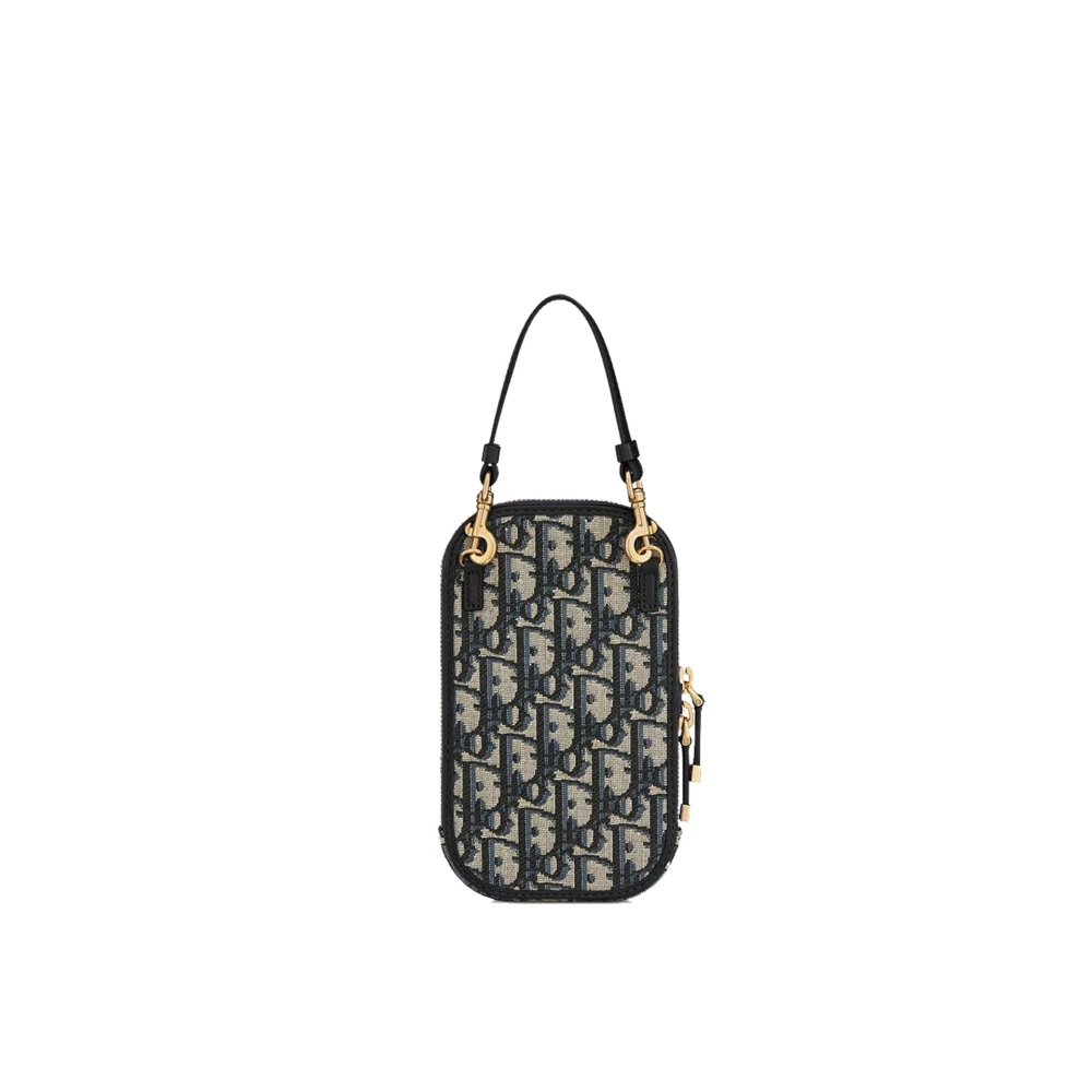 Dior Montaigne Telefoonhoesje met Kettingband Blue Dames