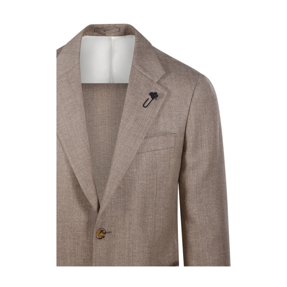 Lardini Nude Neutrals Blazer Brown Heren