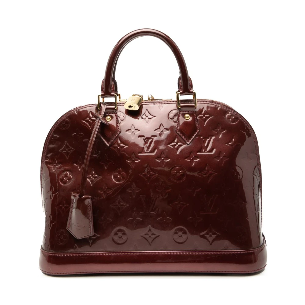 Louis Vuitton Vintage Women's Red Pre-Owned Leather Satchel