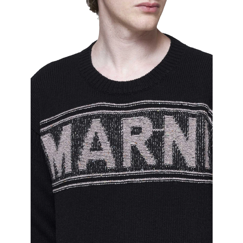 Marni Zwarte Truien voor Vrouwen Black Heren