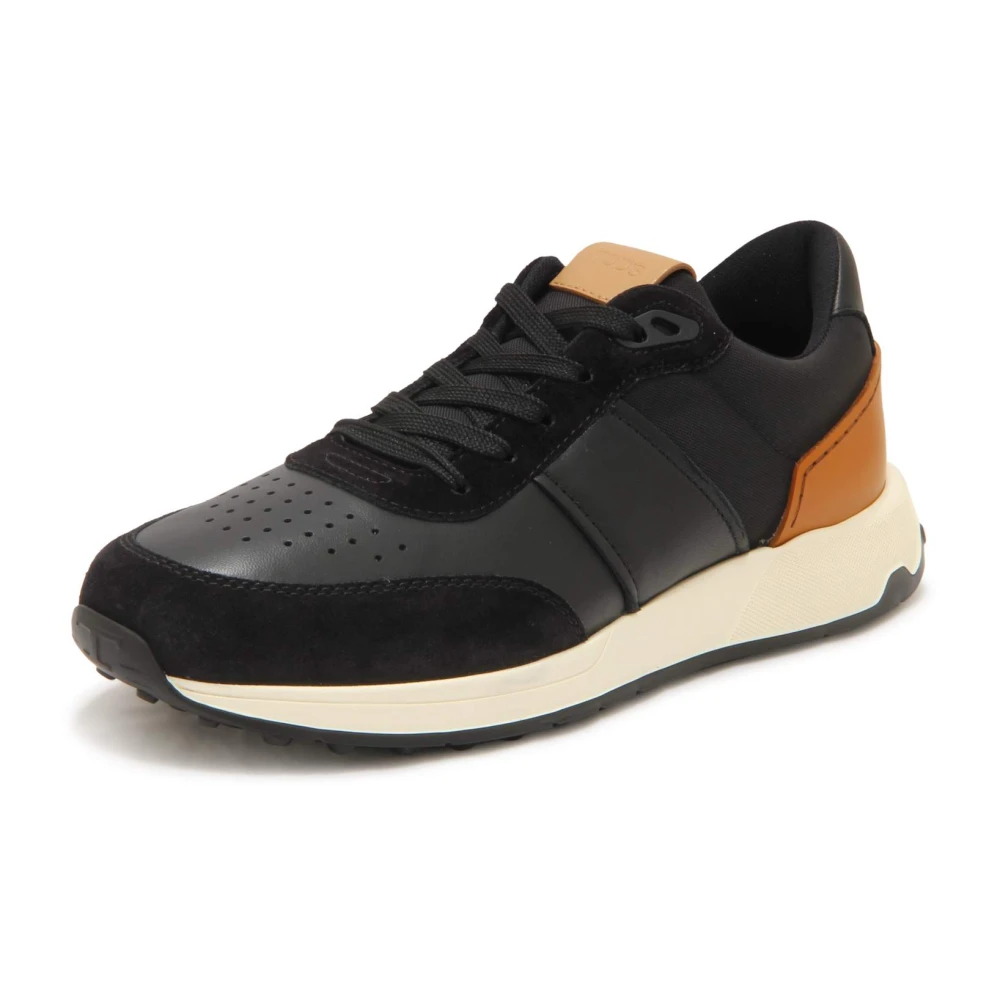 Tod's Men's Black Sneakers, 8 Uk, Running Mid Volume Trainers