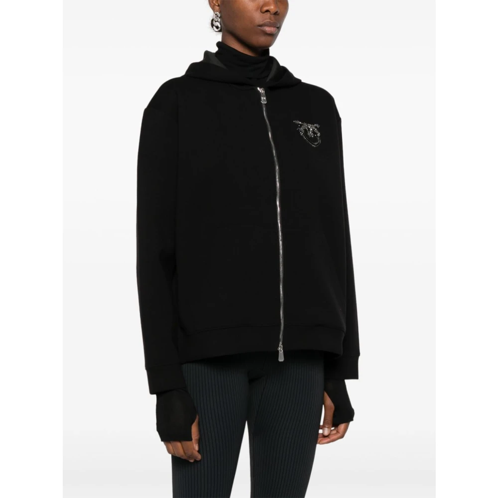pinko Zwarte Sweater met Polyester Mix Black Dames