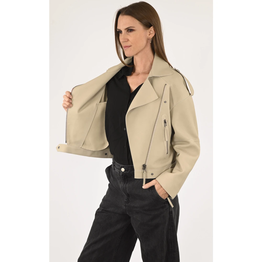 La Canadienne Beige Lam Couture Jack Beige Dames