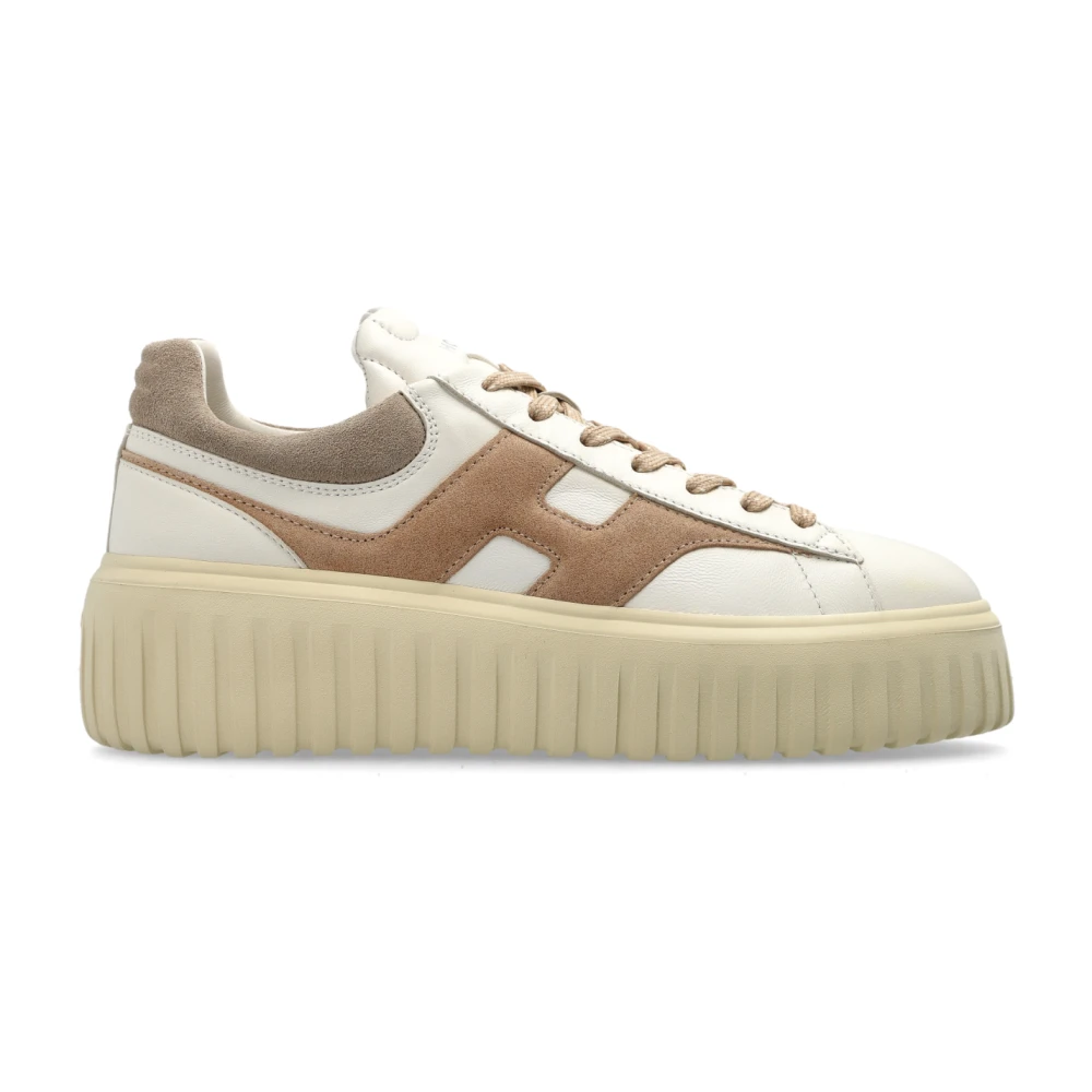 Hogan H-Stripes Platform Sneakers Dames Schoenen Beige