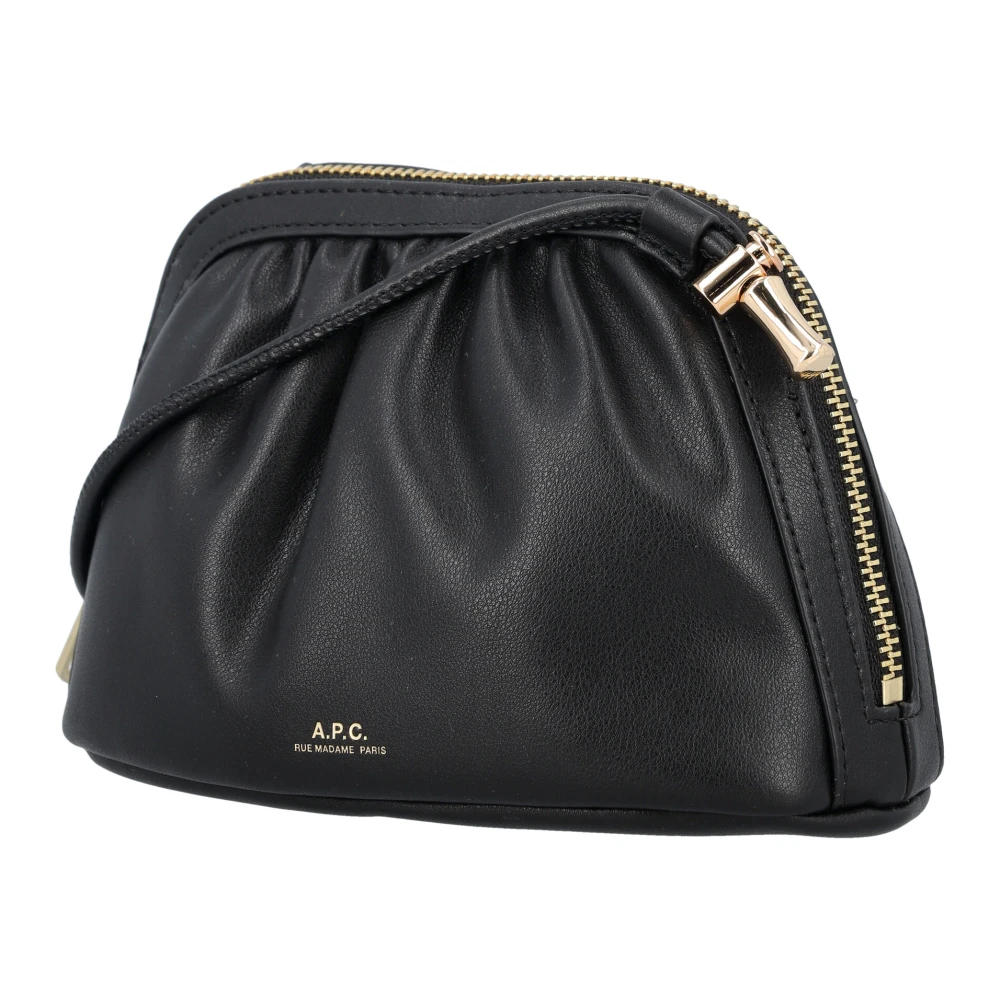 A.p.c. Zwarte Eco Leren Ninon Handtas Black Dames