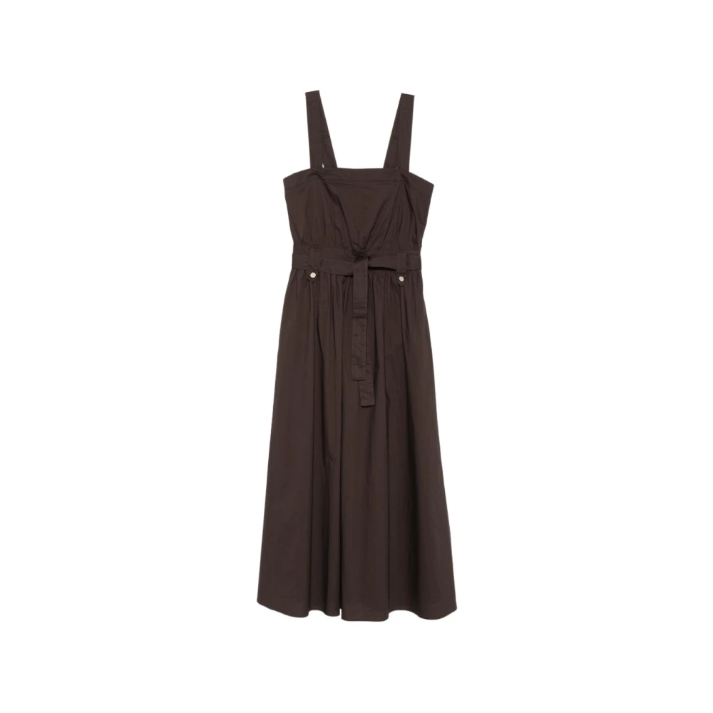 Liu Jo Women's Brown Midi Dresses, M, Midi Dresses