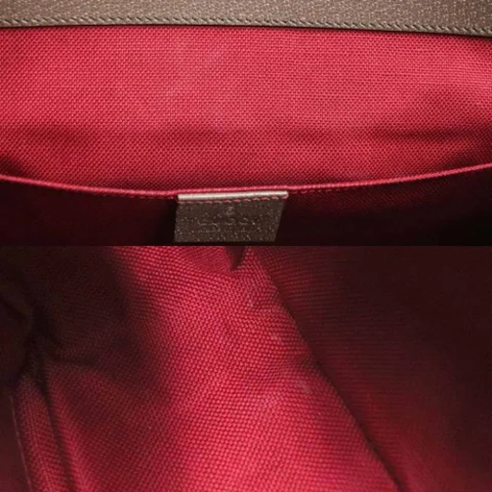 Gucci Vintage Pre-owned Canvas gucci-bags Brown Heren