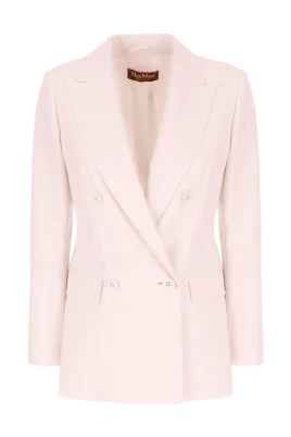 Fitted Wool Crepe Blazer