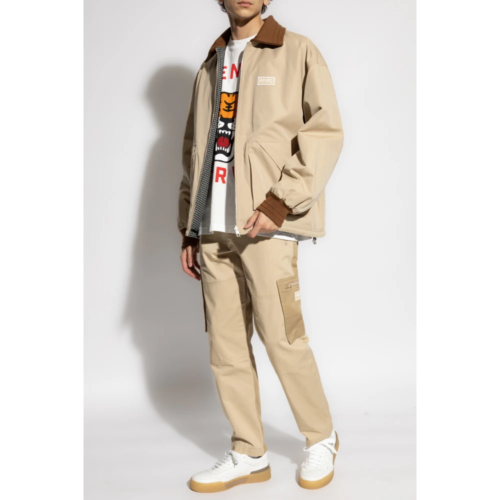 Kenzo Katoenen broek Beige Heren