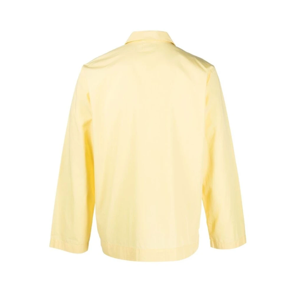 Tekla Citroengeel Poplin Pyjama Shirt Yellow Dames