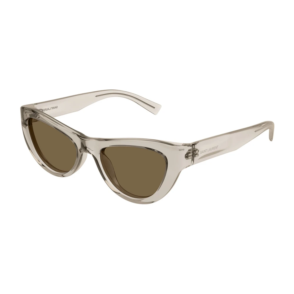 Saint Laurent Women's Beige Cat-Eye Sunglasses