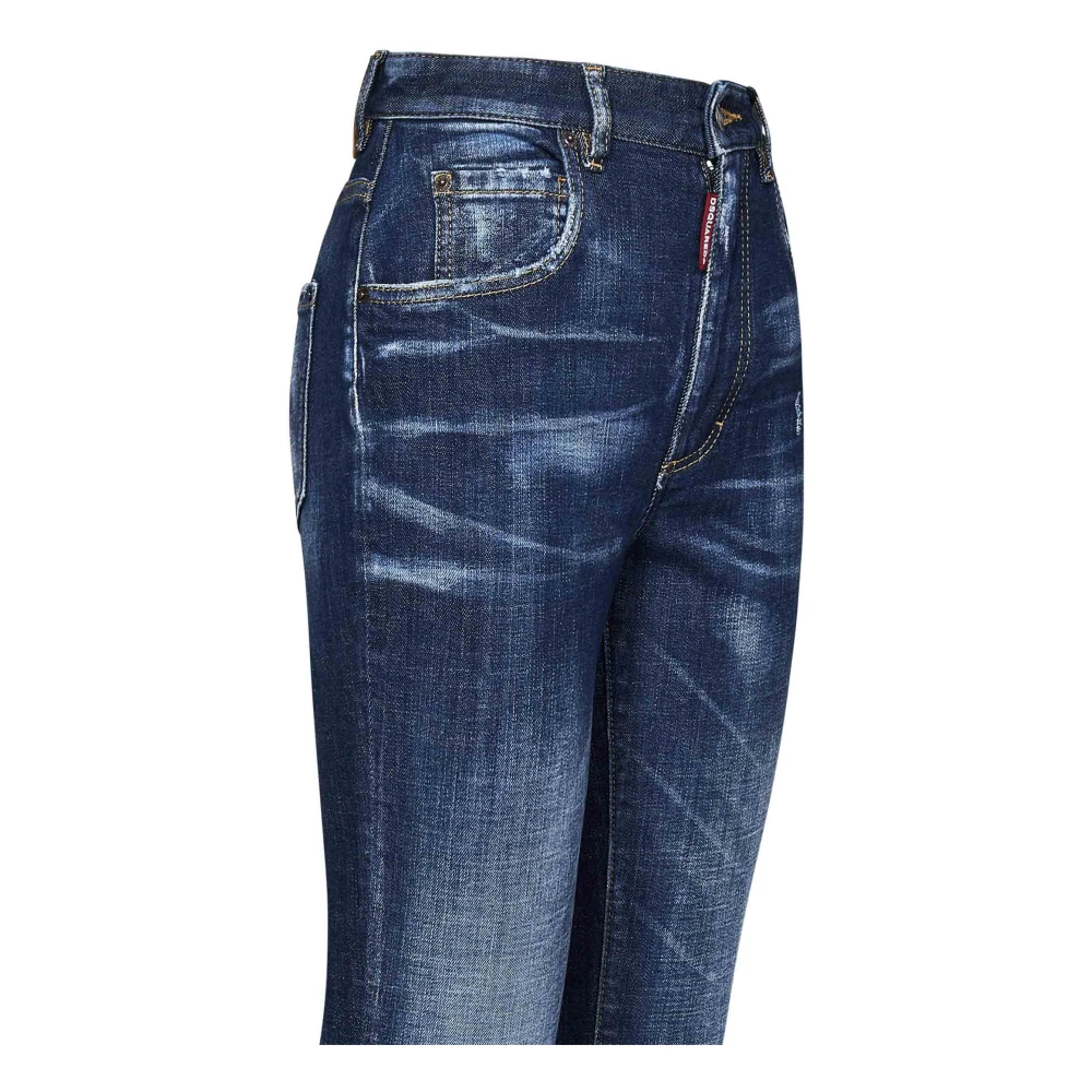 Dsquared2 Blauwe High Waist Twiggy Skinny Jeans Blue Dames