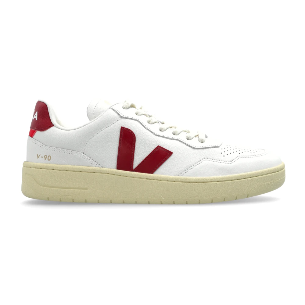 Veja Sportschoenen V-90 O.t. Leer Heren Schoenen Wit