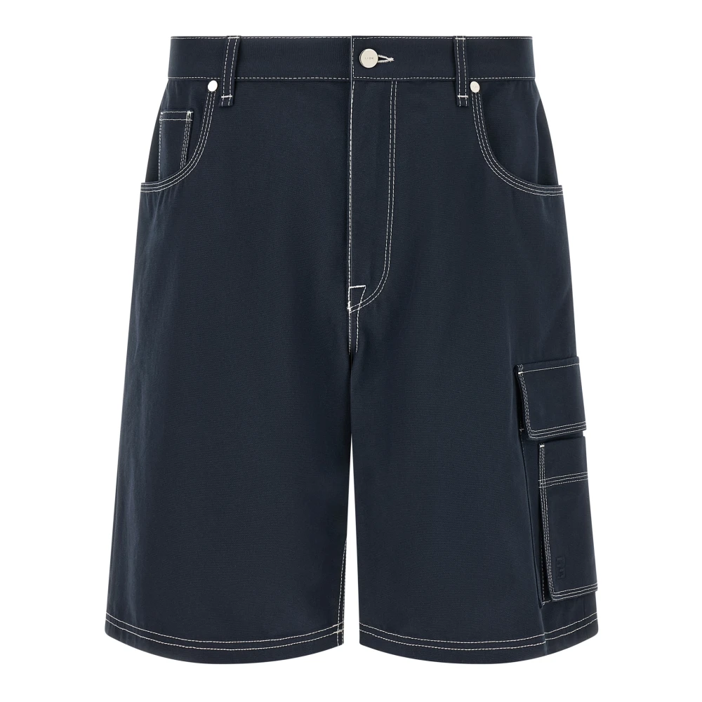 Fendi Blue Bermudas - Male - Casual Shorts - Xl - Shorts