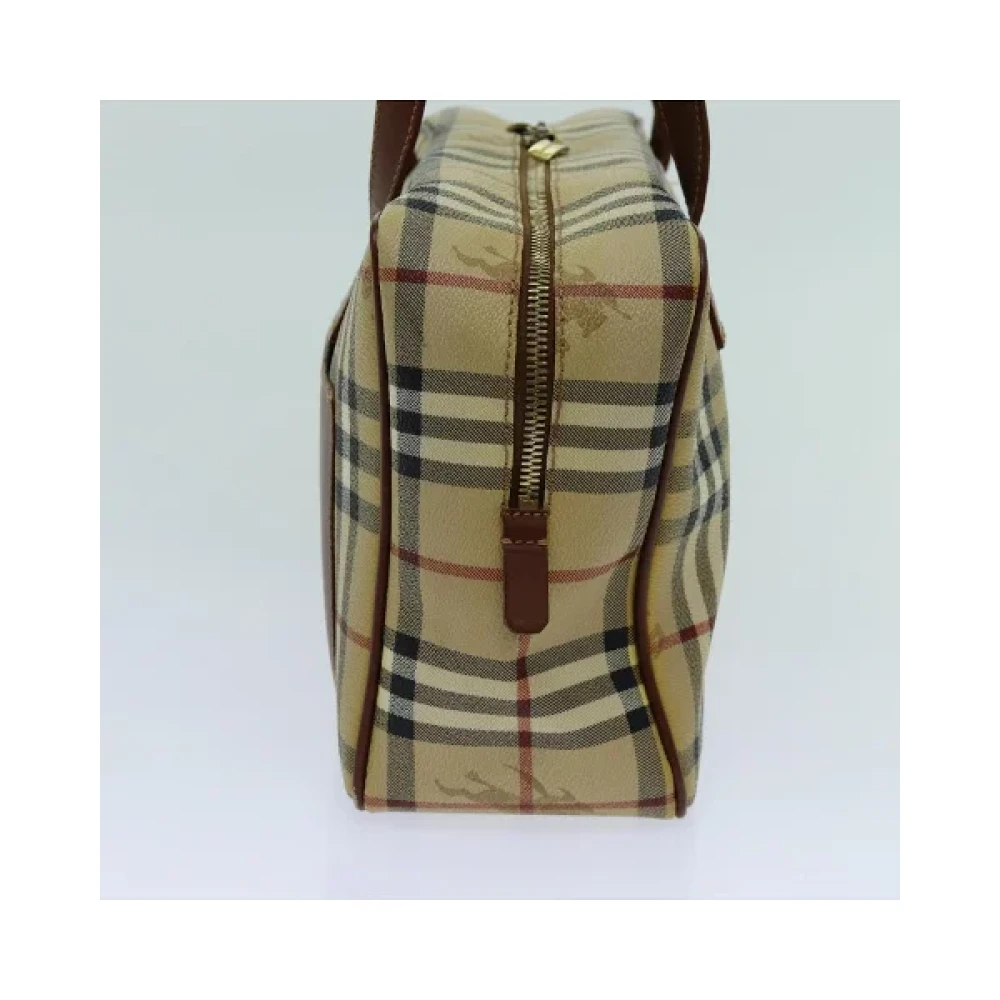 Burberry Vintage Pre-owned Fabric shoulder-bags Beige Dames
