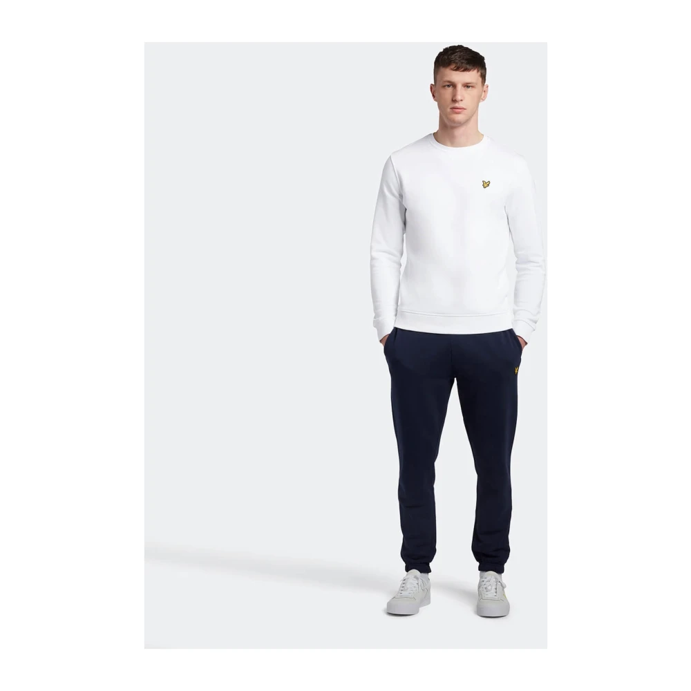 Lyle & Scott Klassieke Crew Neck Sweatshirt in Wit White Heren