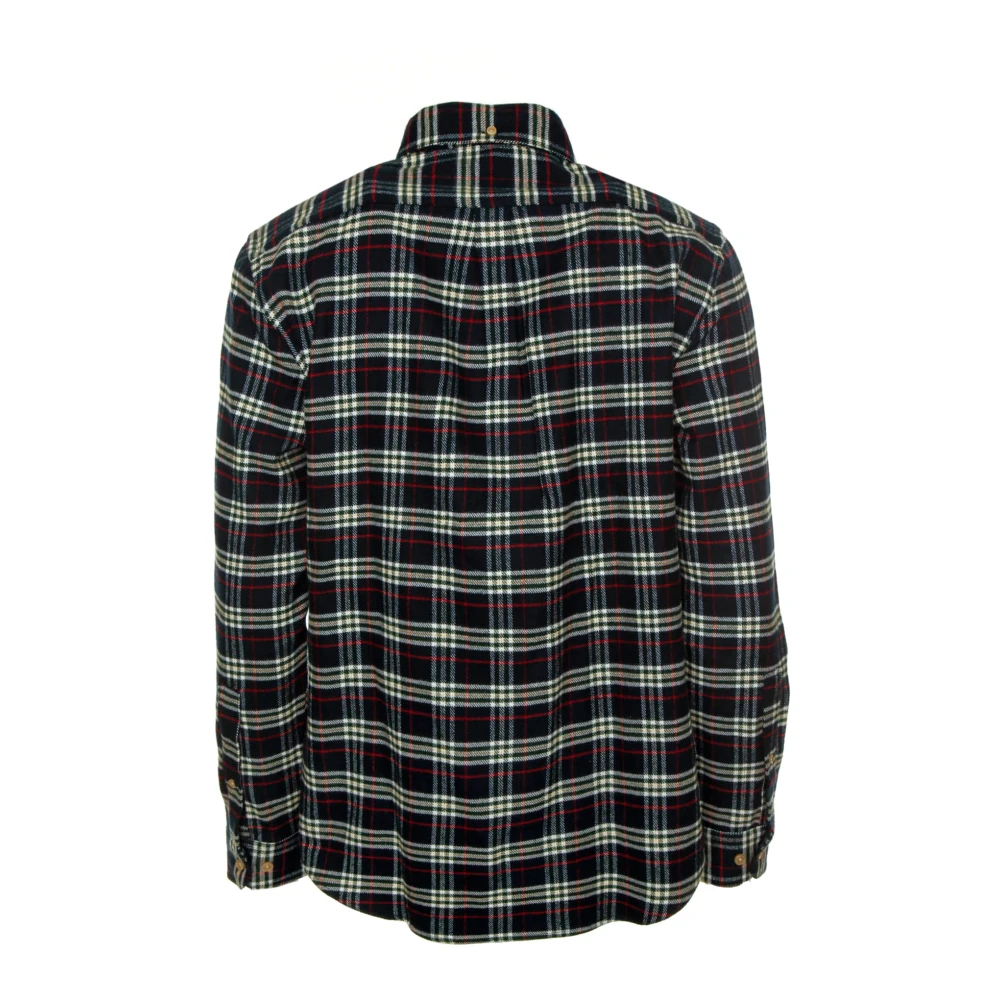Portuguese Flannel Geruite Flanellen Hemd Klassieke Stijl Multicolor Heren
