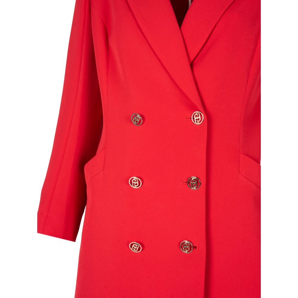 Liu Jo Elegante V-Hals Jurk Red Dames