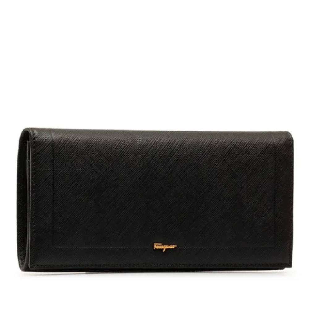 Salvatore Ferragamo Pre-owned Leather wallets Black Dames