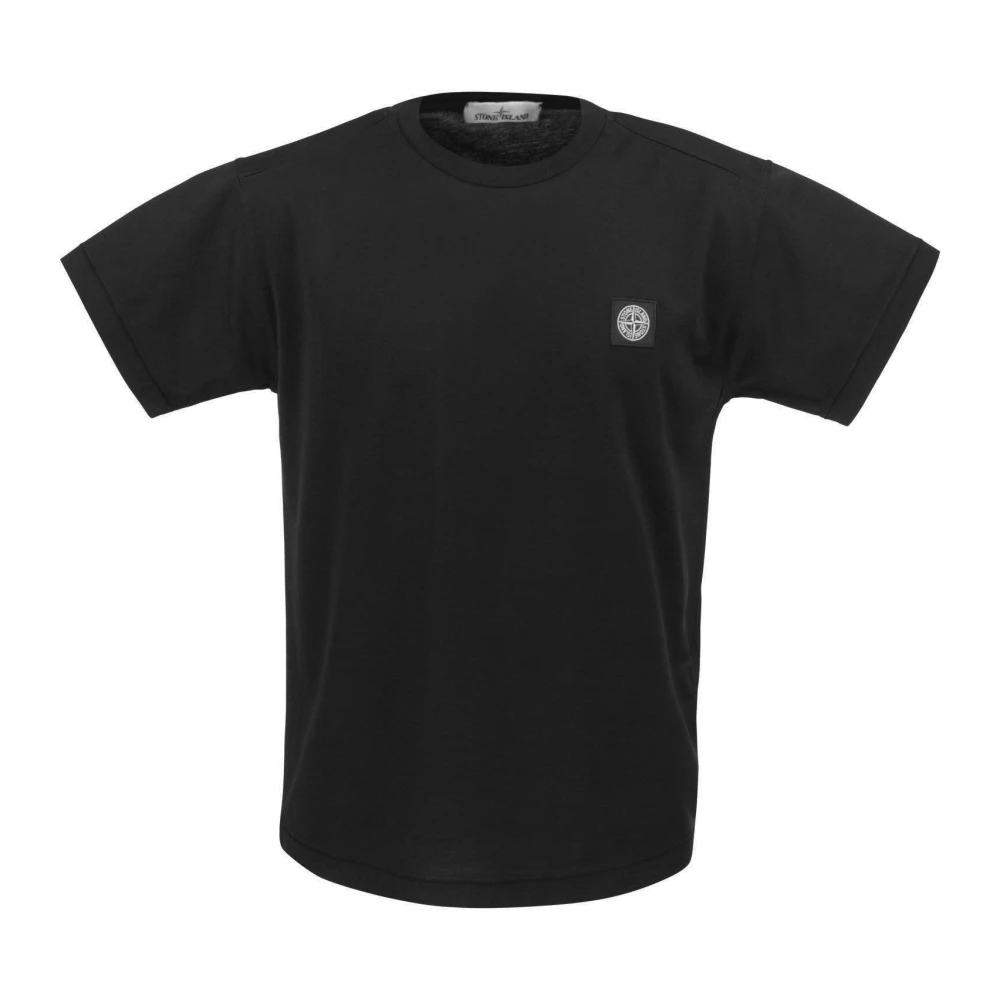 Slim Fit Bomuld T-Shirt med Logo Patch