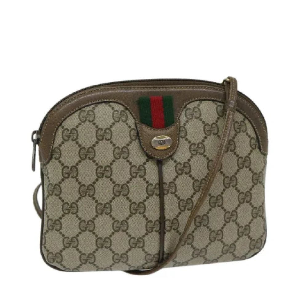 Gucci Vintage Pre-owned Canvas gucci-bags Beige Dames