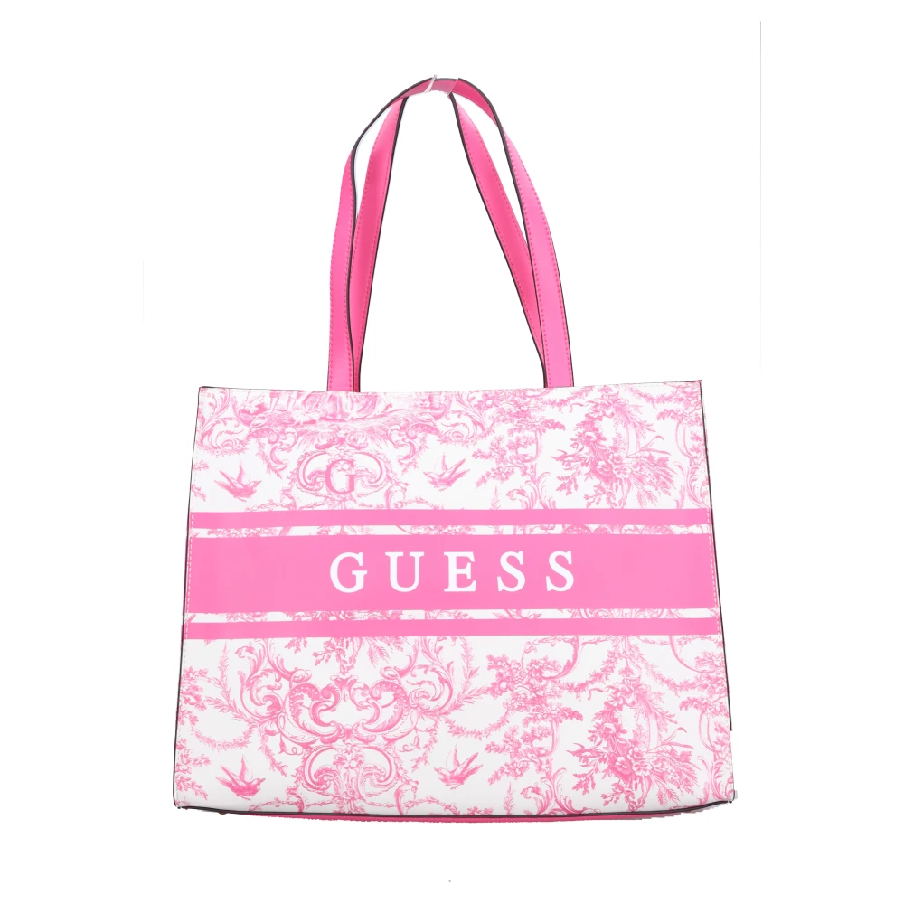 Guess Ecopelle Tote Bag Pink, Dam