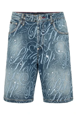 Denim Shorts Formentera Logo