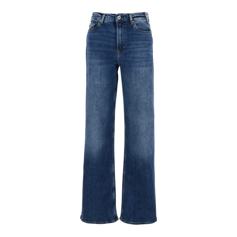 Adriano goldschmied Blauwe Denim Jeans met Logopatch Blue Dames