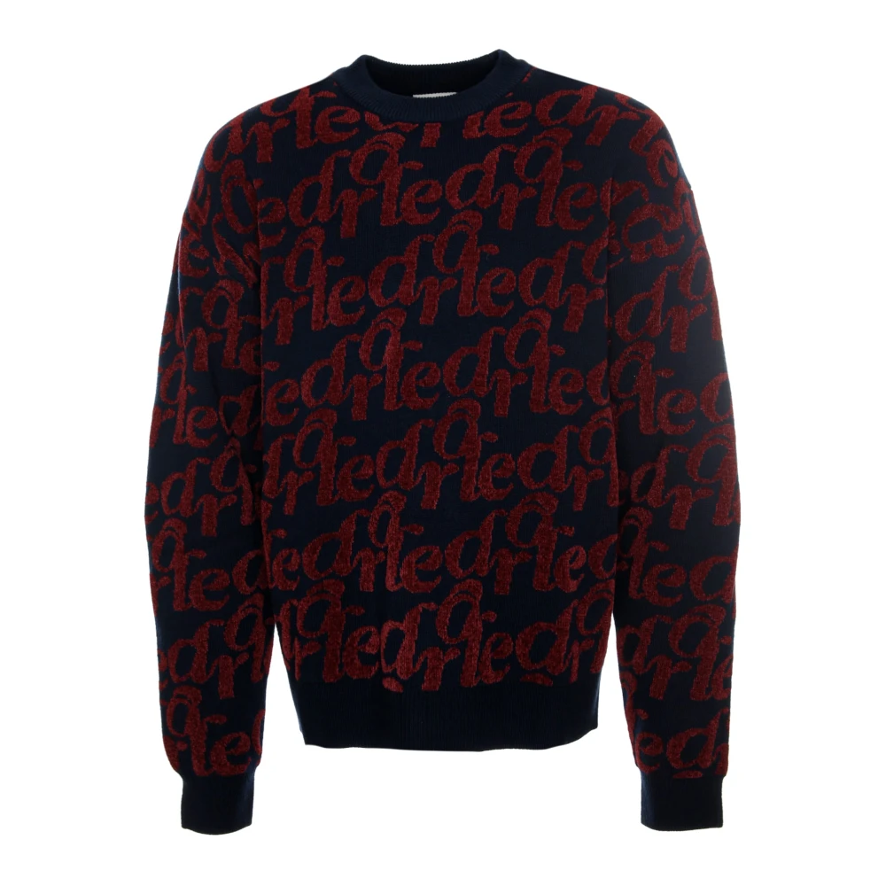 Drole de Monsieur Zachte Jacquard Gebreide Trui Multicolor Heren