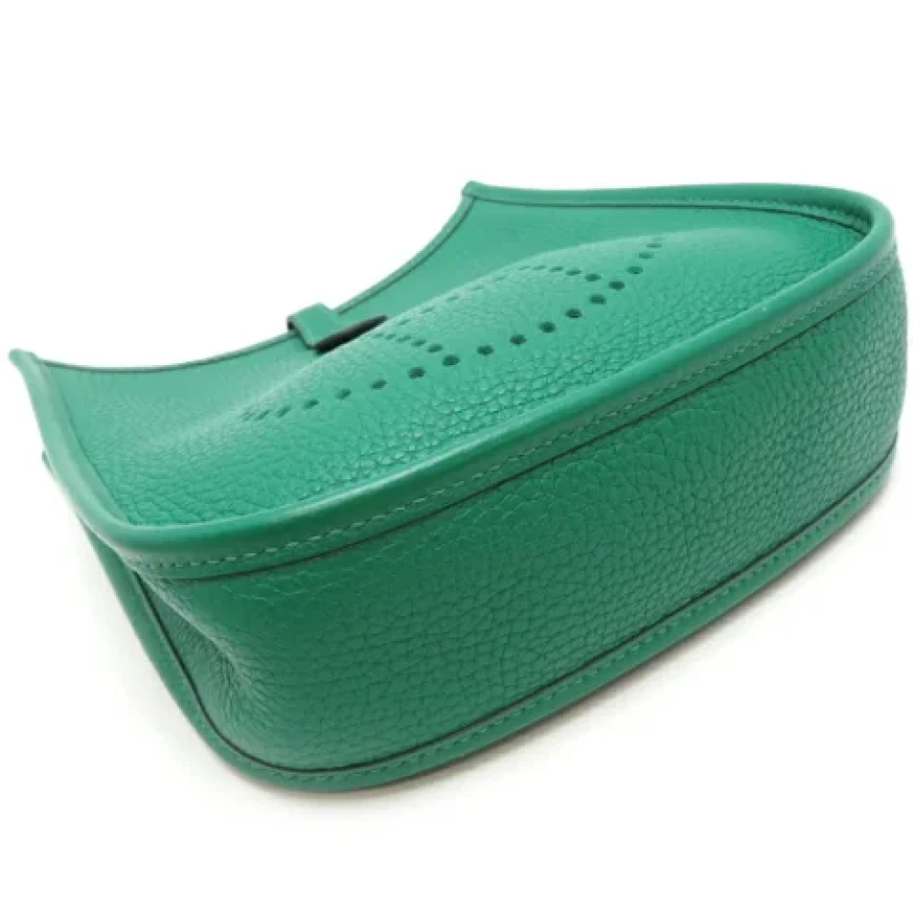 Hermès Vintage Pre-owned Leather shoulder-bags Green Dames
