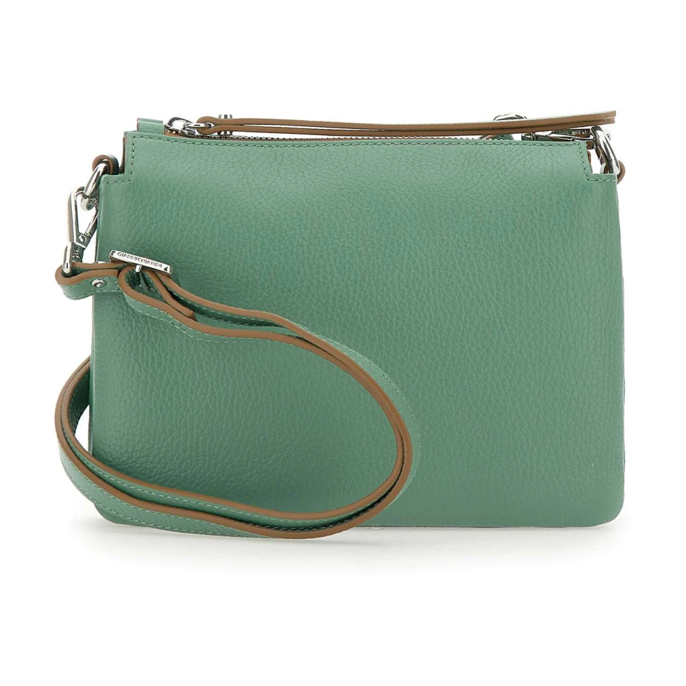 Gianni Chiarini Mint Groene Leren Schoudertas Green Dames