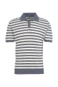 polo-raye-bleu-manches-courtes