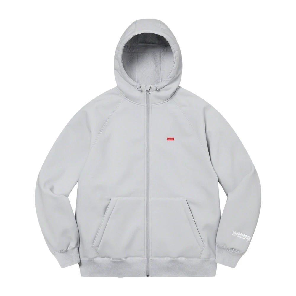 Supreme Limited Edition Windstopper Zip Up Hoodie Gray Heren