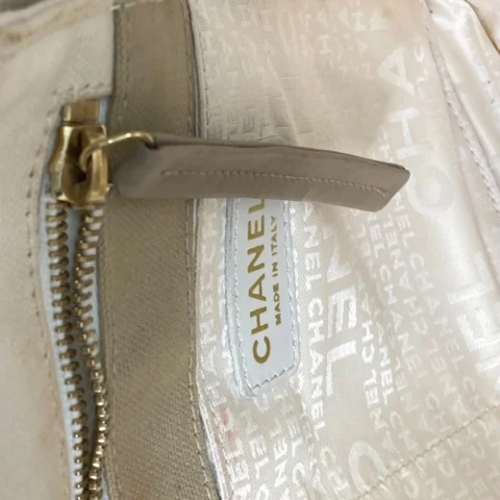Chanel Vintage Pre-owned Canvas totes Beige Dames