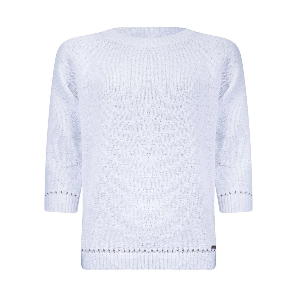 Roberto sarto Witte 3 4 Mouw Pullover White Dames