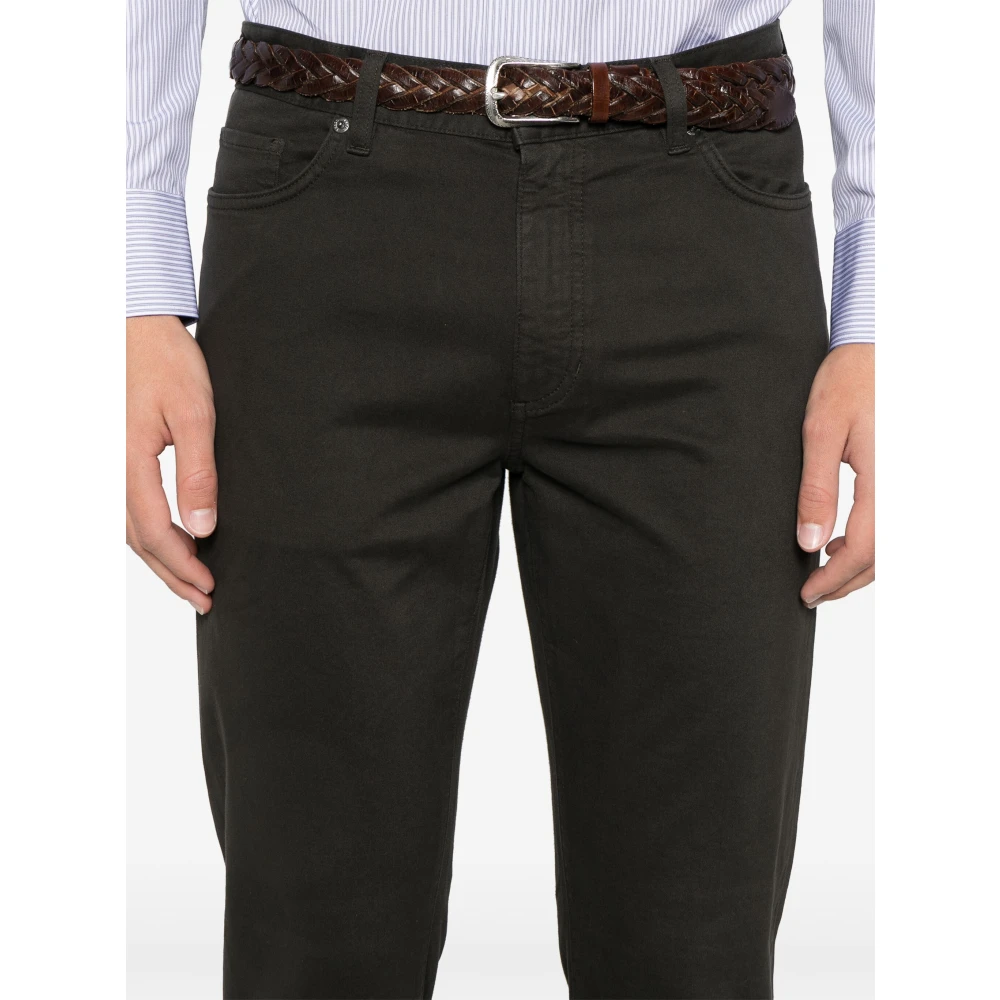 Ermenegildo Zegna Stad Jeans met zij- en achterzakken Brown Heren