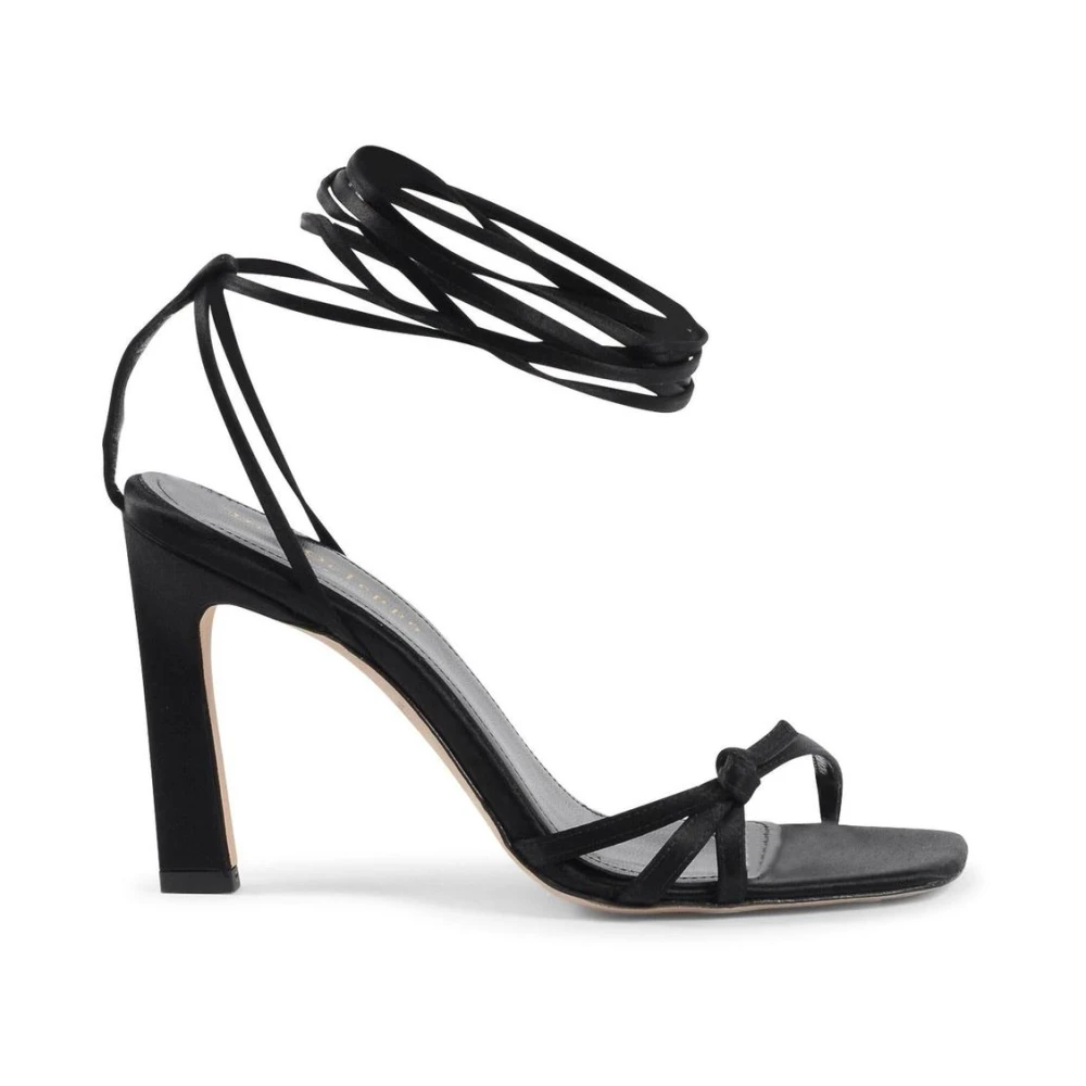 Dee Ocleppo Black High Heel Sandals, Female, 6 Uk, Chic Ankle Wrap Heeled Sandals