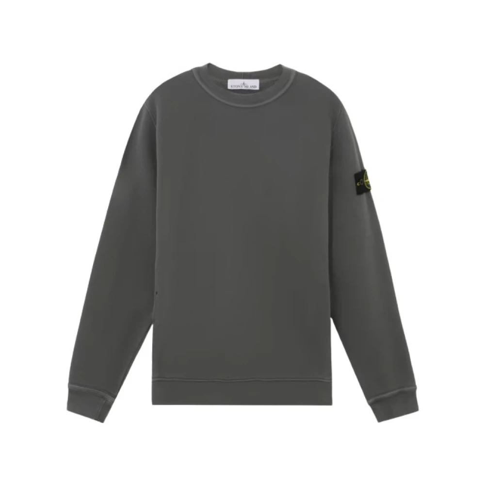 Stone Island Gebreide Crewneck Sweatshirt in Loodgrijs Gray Heren