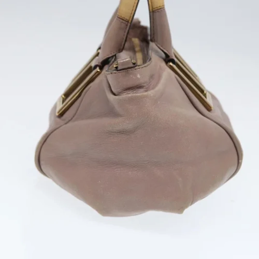 Chloé Pre-owned Leather handbags Beige Dames