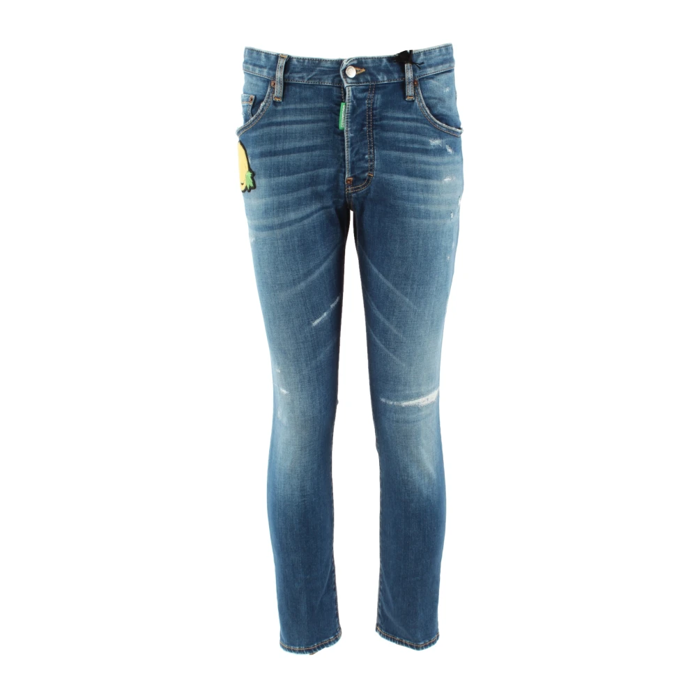 Dsquared2 Blå Skater Jeans för Herr Blue, Herr