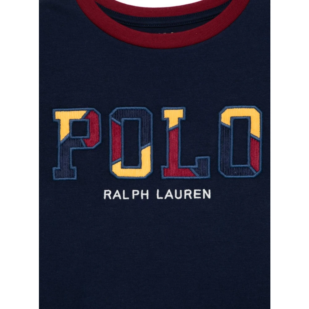 Ralph Lauren Verfijnd marineblauw T-shirt Black Dames